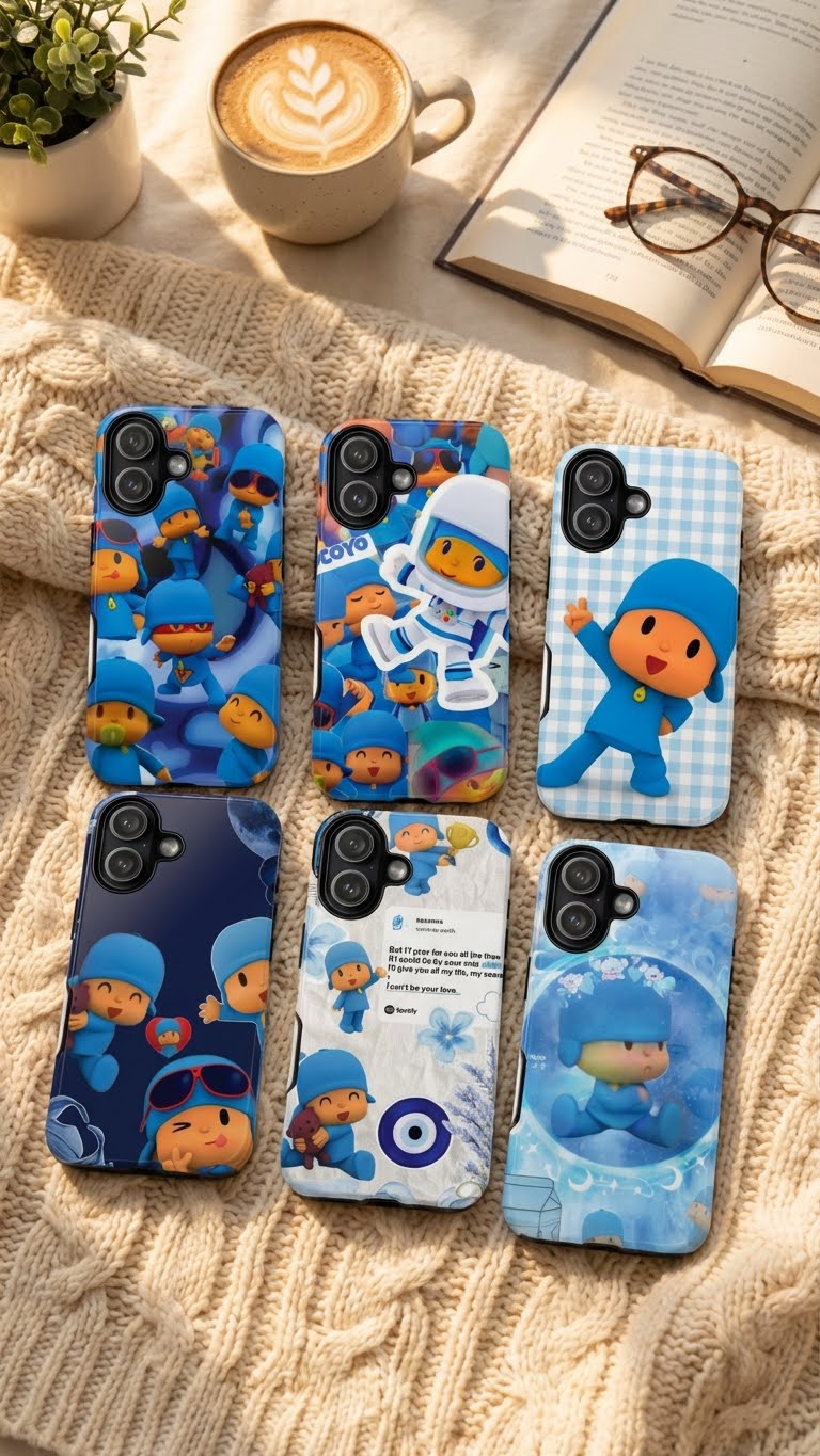 6 Style Pororo Inspire custom Trendy Phone Case Collection for iPhone 17-11, Samsung S25-S21