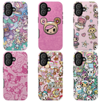 6 Style Chibi Characters Inspire custom Trendy Phone Case Collection for iPhone 17-11, Samsung S25-S21