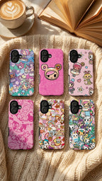 6 Style Chibi Characters Inspire custom Trendy Phone Case Collection for iPhone 17-11, Samsung S25-S21