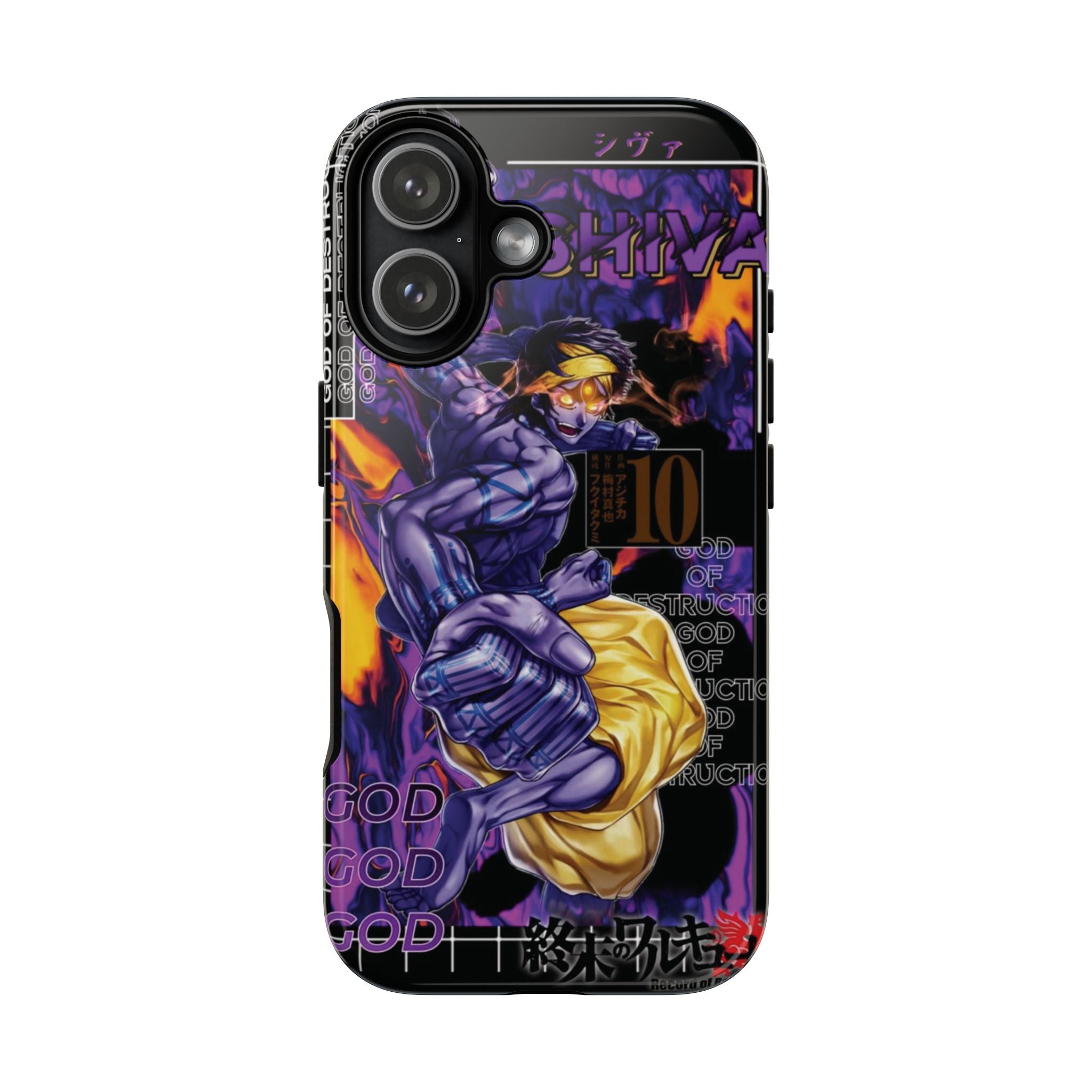 4 Style Jack the Ripper, Medusa, Shiva, Poseidon Record of Ragnarok Inspire custom Anime Phone Case Collection for iPhone 17-11, Samsung S25-S21