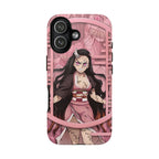 4 Style Nezuko Kamado Demon Slayer Inspire custom Anime Phone Case Collection for iPhone 17-11, Samsung S25-S21