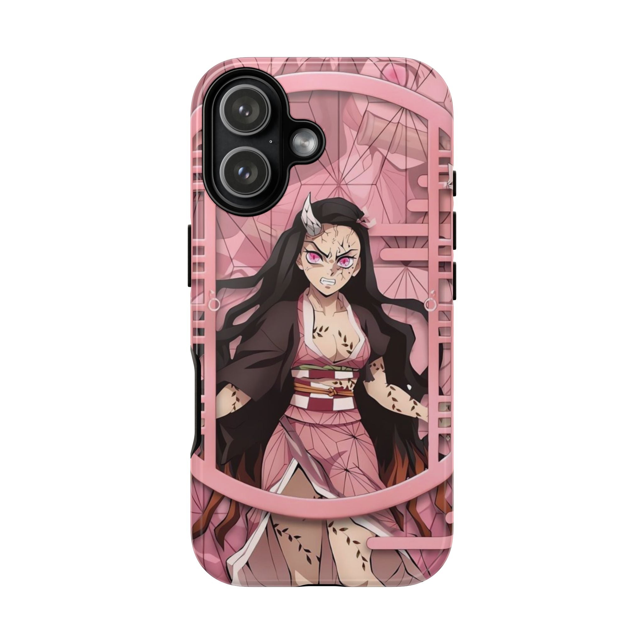 4 Style Nezuko Kamado Demon Slayer Inspire custom Anime Phone Case Collection for iPhone 17-11, Samsung S25-S21