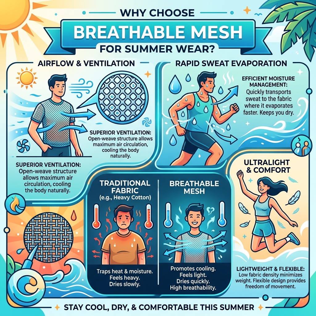 breathable mesh shorts