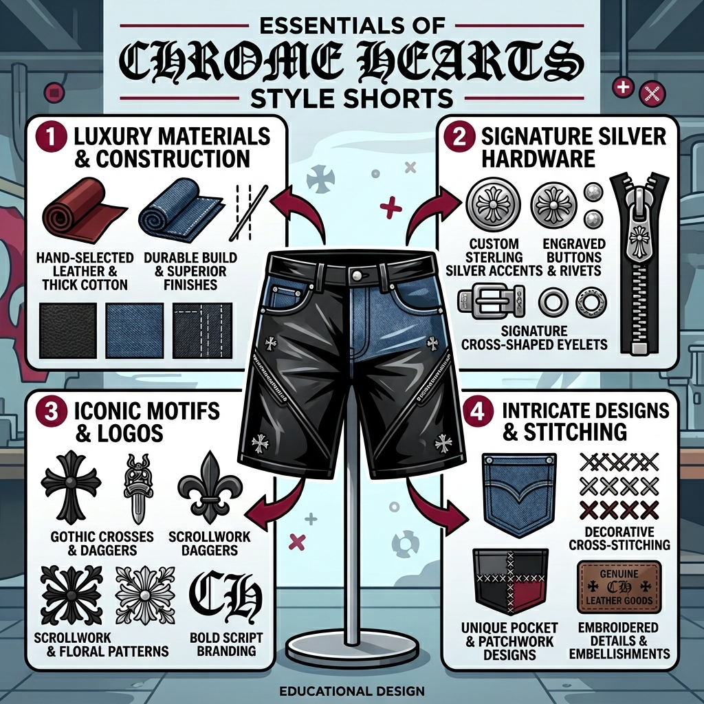 skeleton mesh shorts