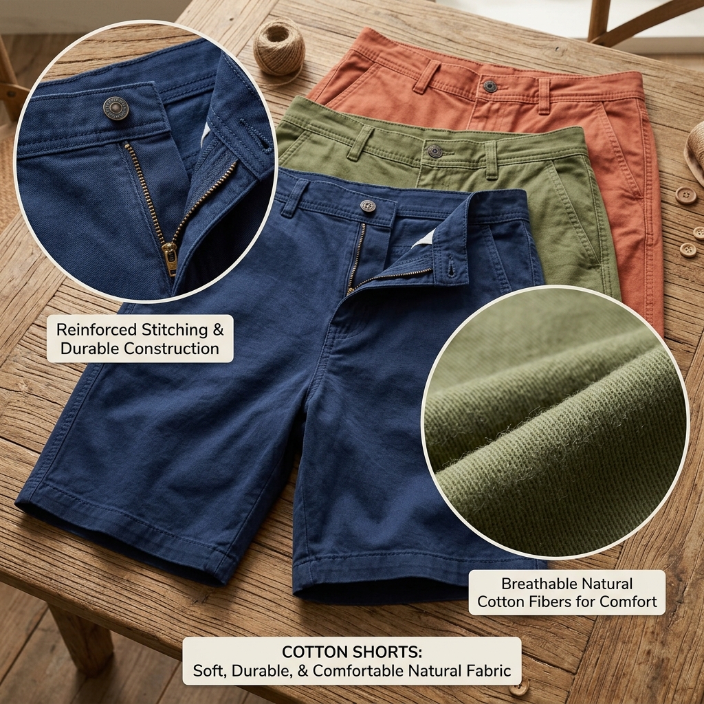 mesh vs cotton shorts