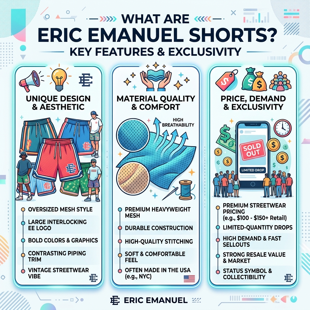 Eric Emanuel mesh shorts