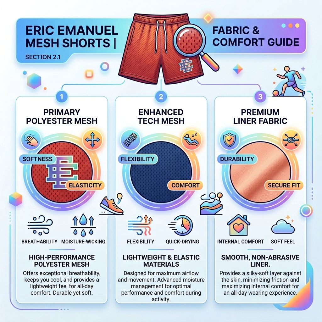 Eric Emanuel mesh shorts