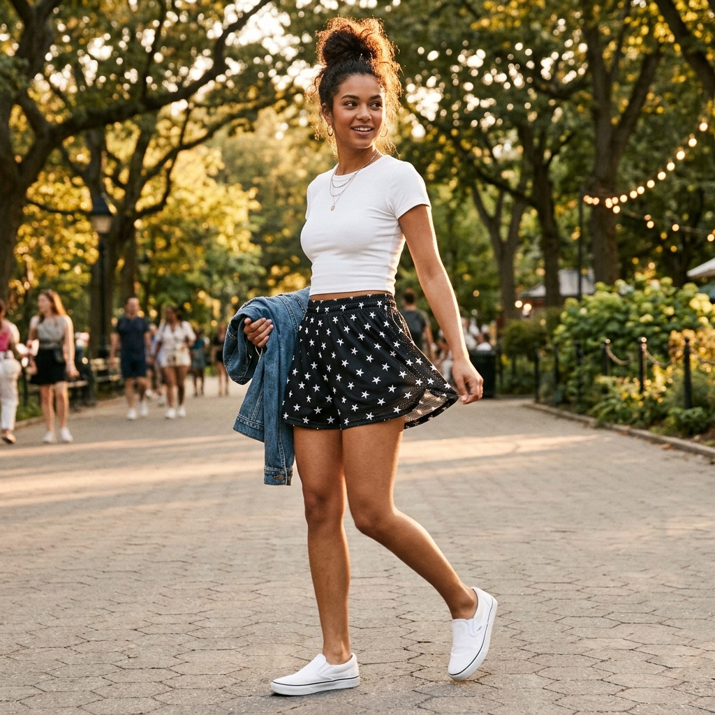 above the knee mesh shorts
