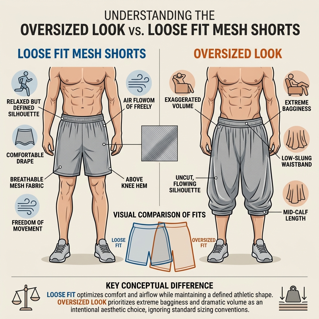 best mesh shorts for big thighs