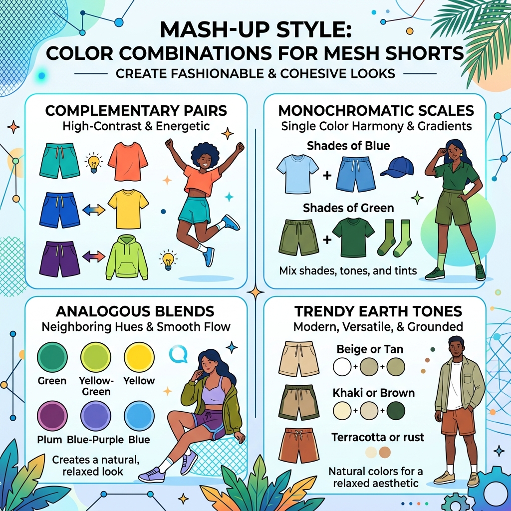 how to style mesh shorts