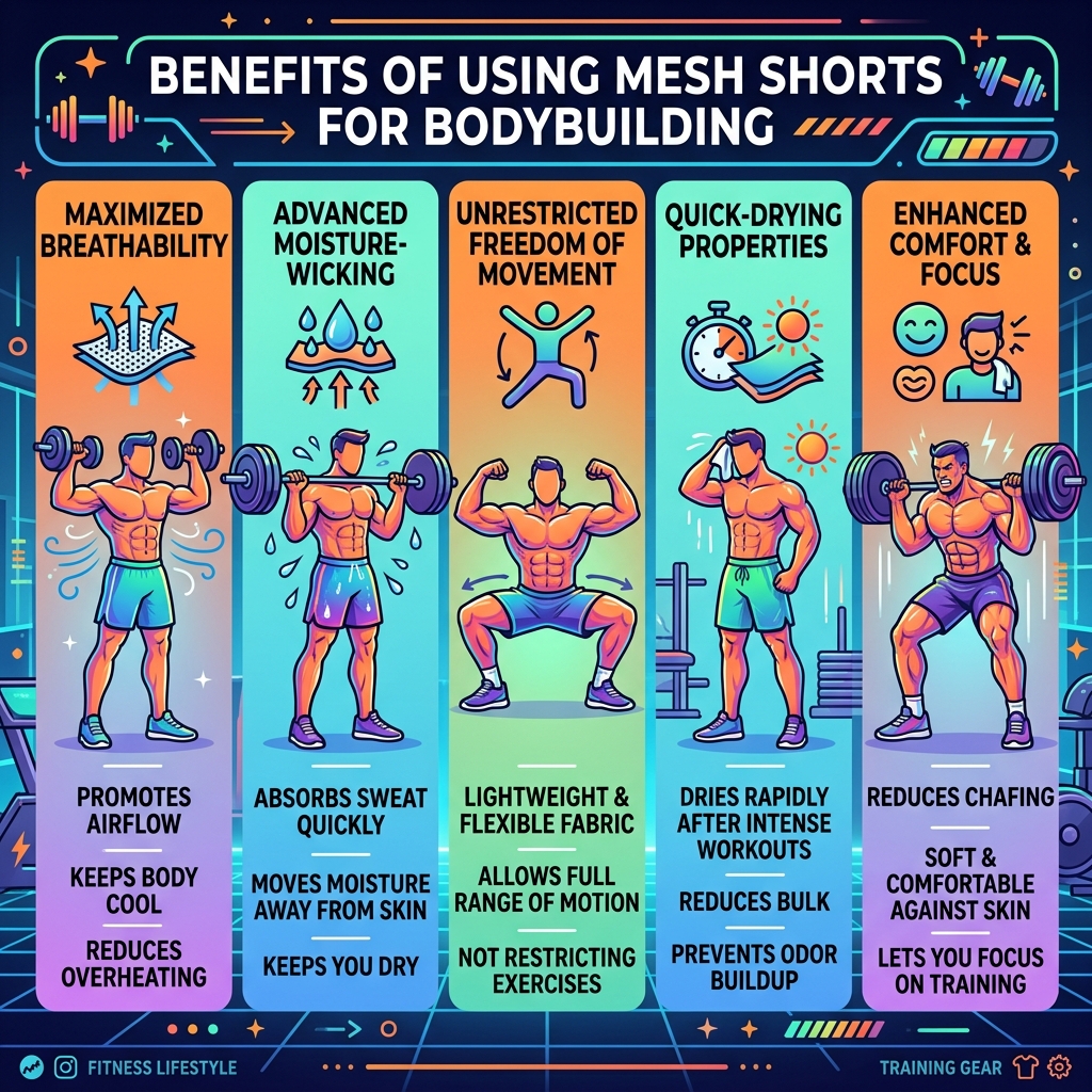 best mesh shorts for big thighs