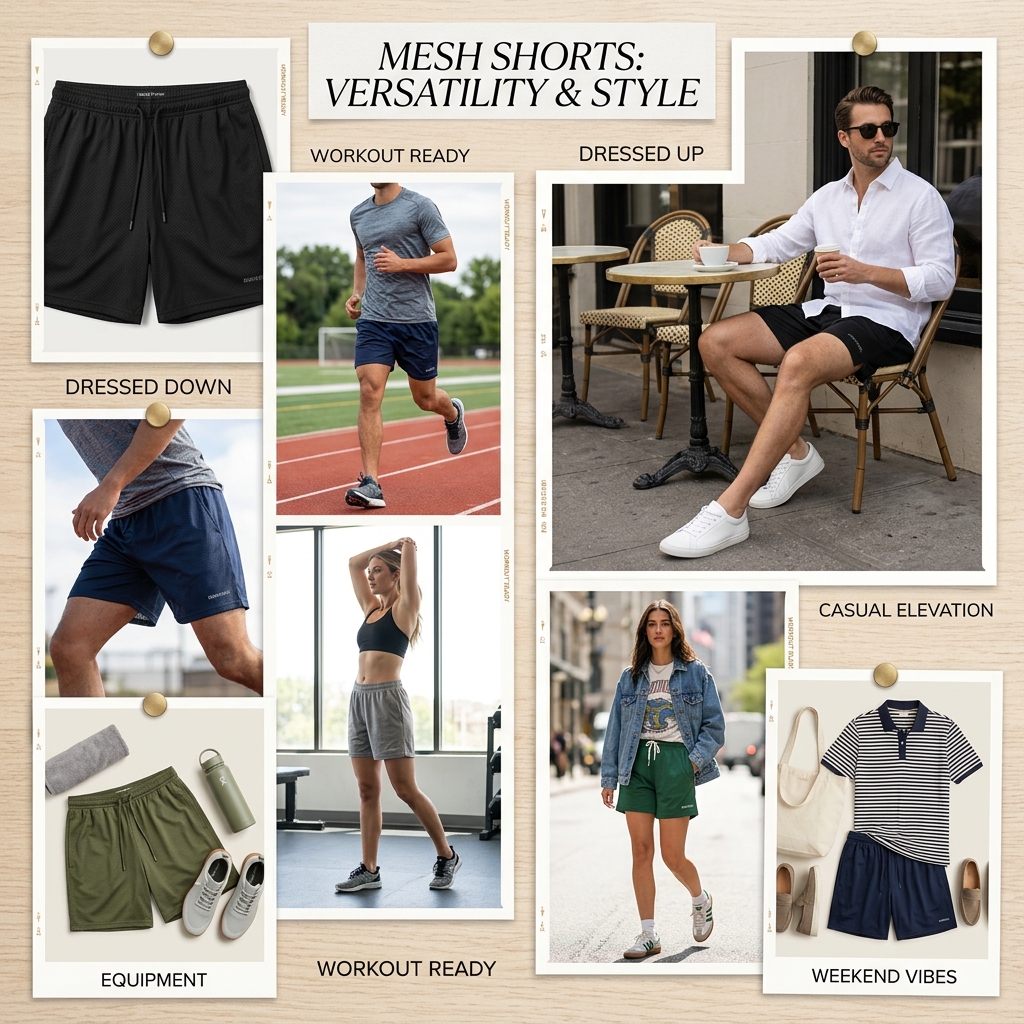 plus size mesh shorts