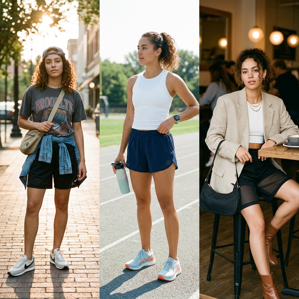 mesh shorts trend USA