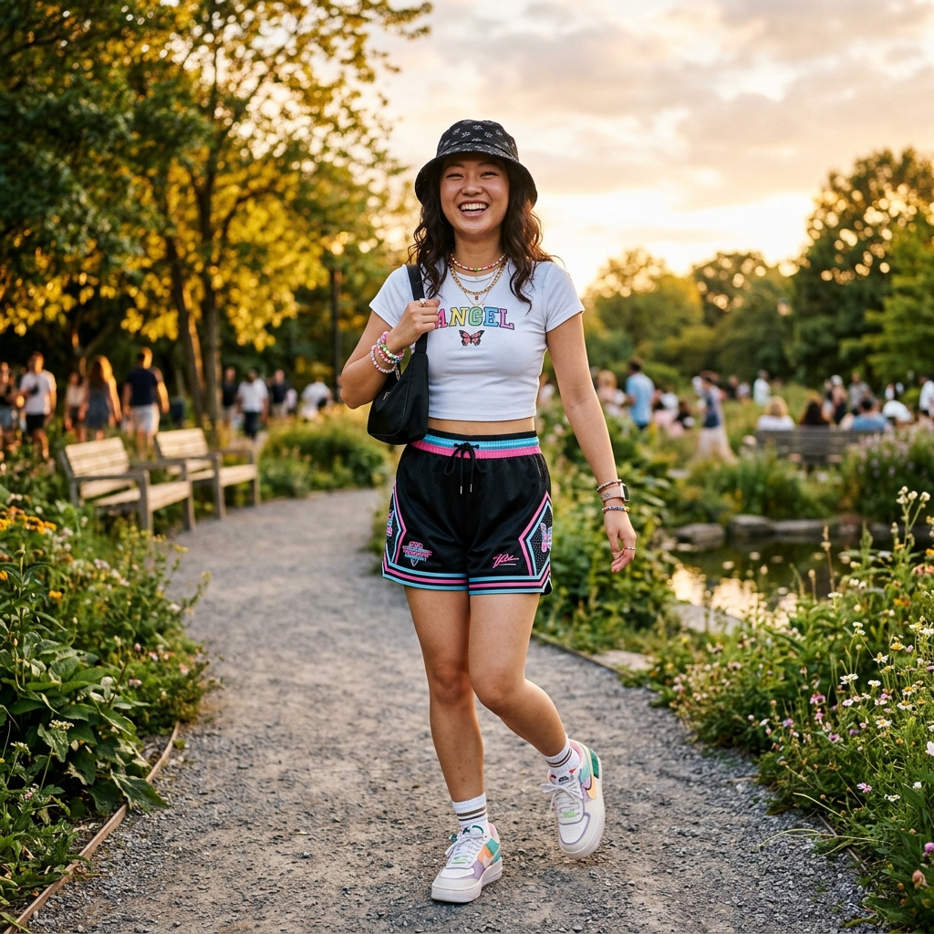 mesh shorts streetwear