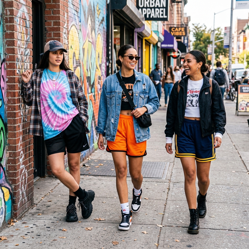 mesh shorts women outfit