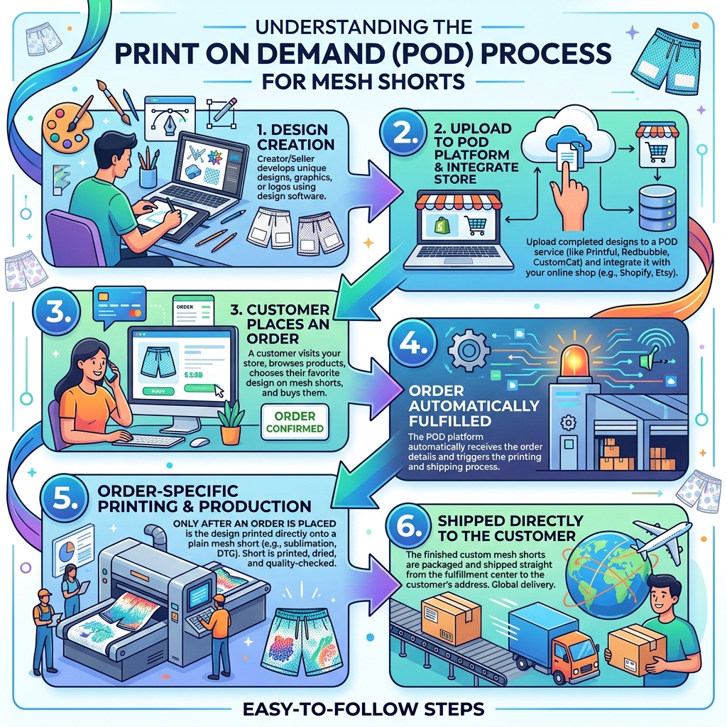 mesh shorts dropshipping