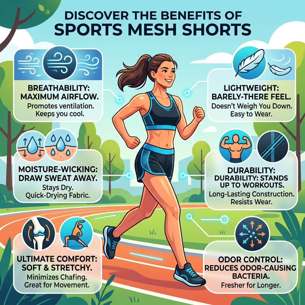 sports mesh shorts