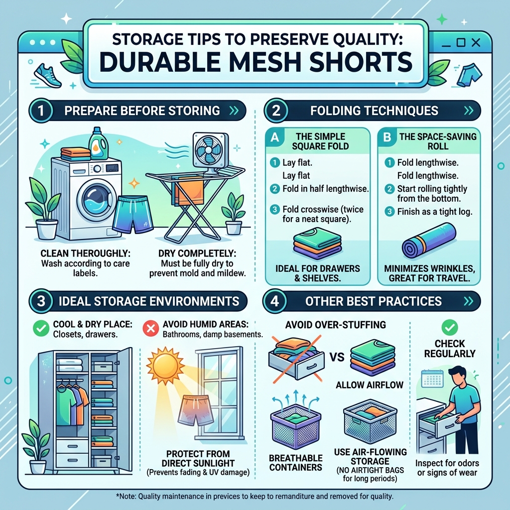 loose fit mesh shorts