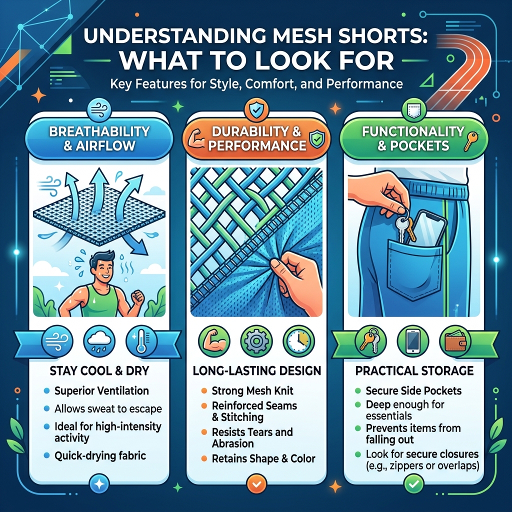 how to style mesh shorts